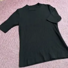 【試着のみ】【UNIQLO】 【ユニクロ】 Tシャツ　ハイネック　Sサイズ　黒