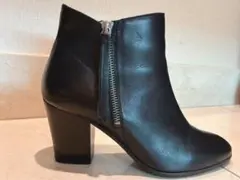 PUPE フェイクファスナー ショートブーツ サイズ35（24.5相当）ブラック