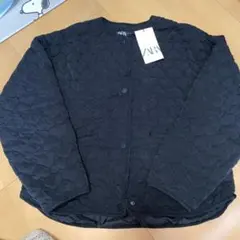 zara ハートキルティング　ジャケット