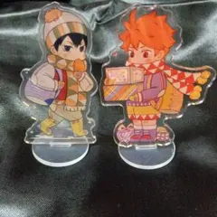 ハイキュー 翔陽日向 飛雄影山 アクションフィギュア アクリルスタンド