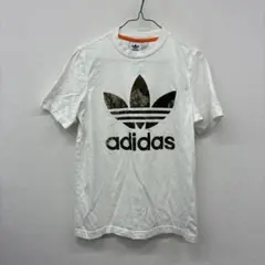 adidas カモフラージュロゴ 半袖Tシャツ Sサイズ　カ21