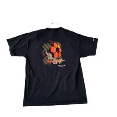 一点物　Tシャツ　半袖　プリントデザイン　黒T カットソー　L 古着