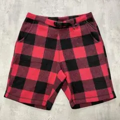 Columbia フリースショートパンツ M バックアイスプリング 赤黒チェックのサムネイル