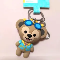 【タグ付き】　上海ディズニー　ダッフィー　ラバー　キーホルダー　サマー