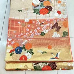 華やかな花柄 袋帯