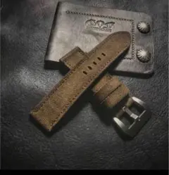 パネライ 純正レザーストラップ Dバックル付き 24mm ベルト PANERAI