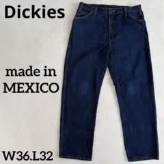 美品 Dickies ディッキーズ デニムパンツ 36×32 濃紺 メキシコ製のサムネイル