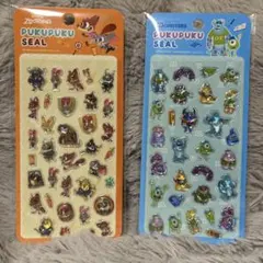 ディズニー　ぷくぷくシール　ズートピア　モンスターズインク