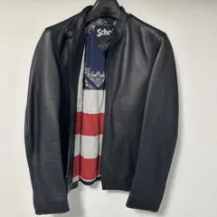 Schott ブラック レザージャケットtkコラボ