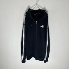 PUMA サイドライン ワンポイントロゴ フルジップ パーカー 国内XL相当