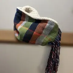 miraco チェック柄フリースマフラー