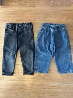 H&M ボトムス ズボン デニム 80cm 2枚セット