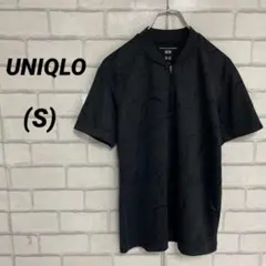UNIQLO ユニクロ　ハーフジップ　Tシャツ　速乾メッシュ　運動着　総柄