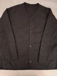 GU オーバーサイズキルティングブルゾン ブラック XL