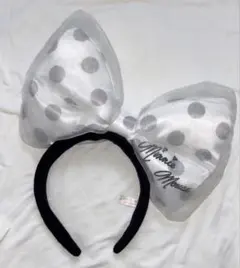 ミニー・マウス リボン ドット カチューシャ