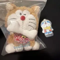 100%ドラえもん&フレンズ展 キーチェーン 桜 芝犬セット（おまけ付き