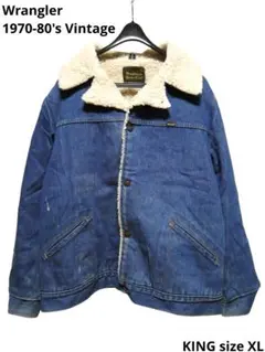 70-80年代ヴィンテージ！アメリカ製！キングサイズXL！ラングラーランチコート