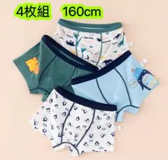 4枚組160 男の子ボクサーパンツ ブリーフ 綿100% 男の子下着　第278号