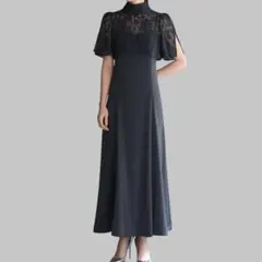 【極美品】GIRL レースブラウス ワンピース ロングドレス オケージョン L