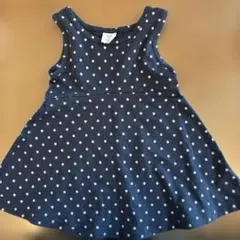 GAP ネイビー水玉ワンピース 12-18ヶ月