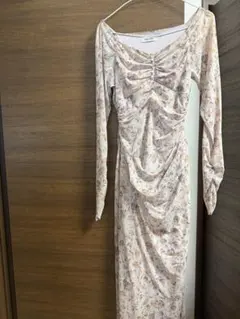 CECI D'EL フラワープリント ロングドレス