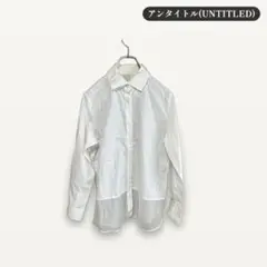 zC1077【M】アンタイトル UNTITLED シャツ/ブラウス 長袖 シアーのサムネイル