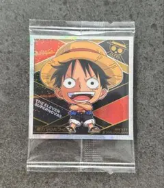 ワンピースウエハースシール　モンキー・D・ルフィ SR ステッカー