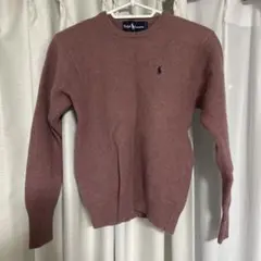 【限定価格】ラルフローレン　ニット　ウール100% ピンク系