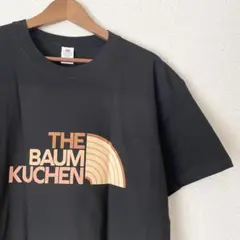 新品★バウムクーヘン Tシャツ★ブラック M パロディ 半袖 ギャグ コットン