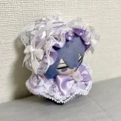 にじぱぺっと ヘッドドレス ぬい服 薄紫 10cm
