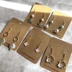 6. ピアス　ハンドメイド　まとめ売り　セール品　5個セット
