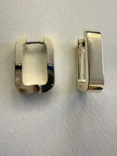 シルバーコーティング　フープ型 ピアス