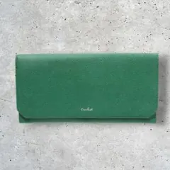 中古【 airlist 】 エアリスト ステラ 薄型 長財布 グリーン 牛革