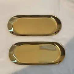 ステンレス製 コイントレイ 小物トレイ GOLD ゴールド 2個セット