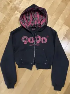 9090 NINETY パーカー チェック柄 ブラック ピンク 9090パーカー上のみ - メルカリ