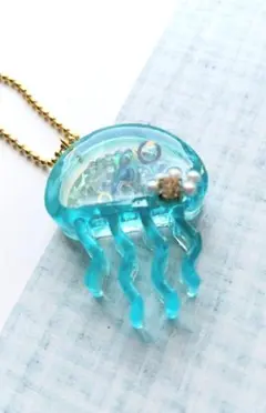 レジン クラゲキーホルダー
