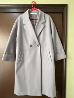 【値下げ中】ライトグレー チェスターコート