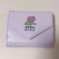PETTY DUST　ウジュモンジ　ミニウォレット　三つ折り財布　パープル