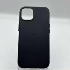 iPhone13 ブラックレザーケース レザー素材 オシャレ 非純正