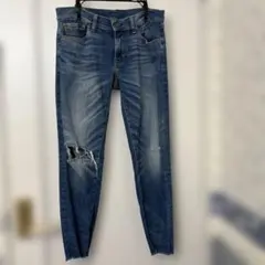 ポロラルフローレン　ダメージ加工ブルースキニーデニム