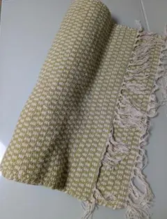 インド製 綿100% ラグ グリーン ☆ キッチンマット センターラグ