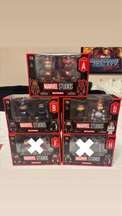 MARVEL ハッピーくじベアブリック　A、B、D賞まとめ売り　おまけ付き