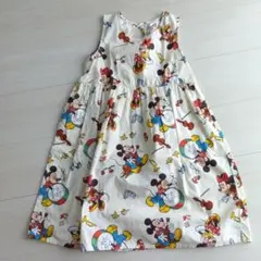 【LITTC】リトシー　ディズニー総柄ワンピース120のサムネイル