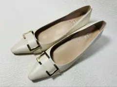 MH11◆新品◆artemis byDIANA スクエアバックルパンプス24.0