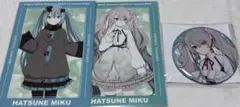 初音ミク アニメイト特典 ポストカード はぴこれ 缶バッジ