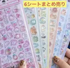透明シール　立体シール　ぷくぷくシール　まとめ売り　ボンボンドロップシール