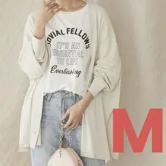 ぷ*ー様 アメリカホリック　接触冷感ミディニットカーディガン　アイボリー　Mサイ