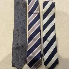BEAMS HEARTネクタイ3本セット（ペイズリー・ストライプ）