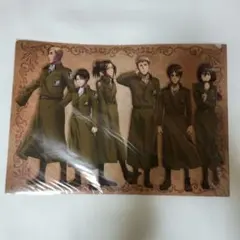 【レア品】原画展 クリアファイル A4 リヴァイ ハンジ エルヴィン 進撃の巨人