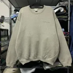 90s バナナリパブリック 短丈 コットンニット ブランク ノームコア 刺繍ロゴ